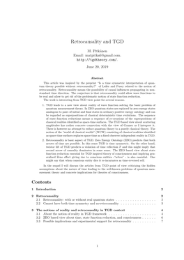 Retrocausality and TGD