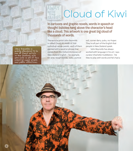 Cloud of Kiwi in Cartoons and Graphic Novels, Words in Speech Or Thought Bubbles Hang Above the Character’S Head Like a Cloud