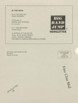BIG BAND JUMP TRIVIA QUIZ NEWSLETTER ★ LETTERS to the EDITOR About BLUE SKIES PARODY, JA-DA, JOHNNY MERCER, the EBERLY/EBERLE BROTHERS & OTHERS