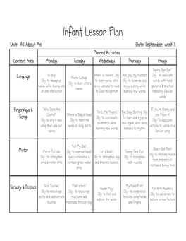 Year Long Lesson Plans