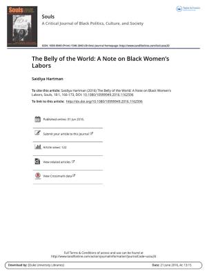 The Belly of the World: a Note on Black Women's Labors
