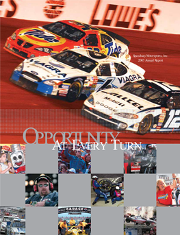 Speedway Motorsports, Inc. 2003 Annual Report Pewymtrprs N