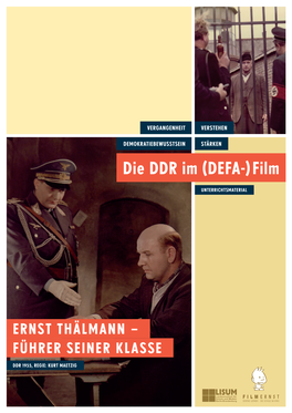 Ernst Thälmann – Führer Seiner Klasse (1955) Propaganda Für Arbeiterklasse, Partei Und Heroismus