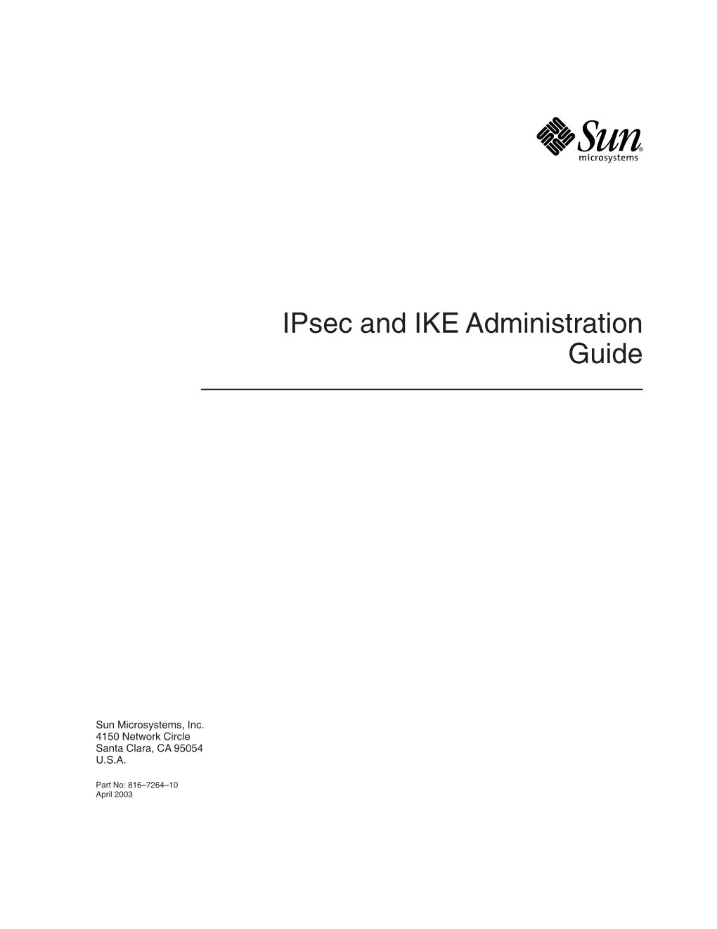 Ipsec and IKE Administration Guide