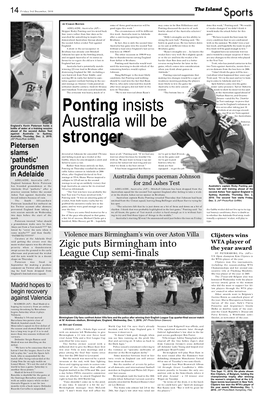 Ponting Insists Australia Will Be Stronger