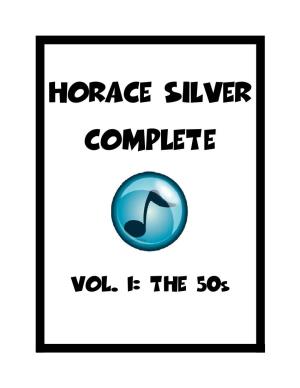 Horace Silver Complete Vol. 1