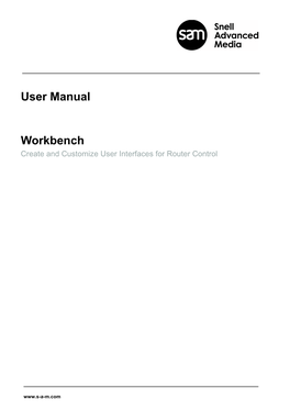 User Manual Workbench