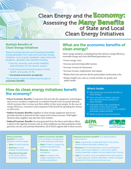 Assessing the Many Benefits of State and Local Clean Energy Initiatives