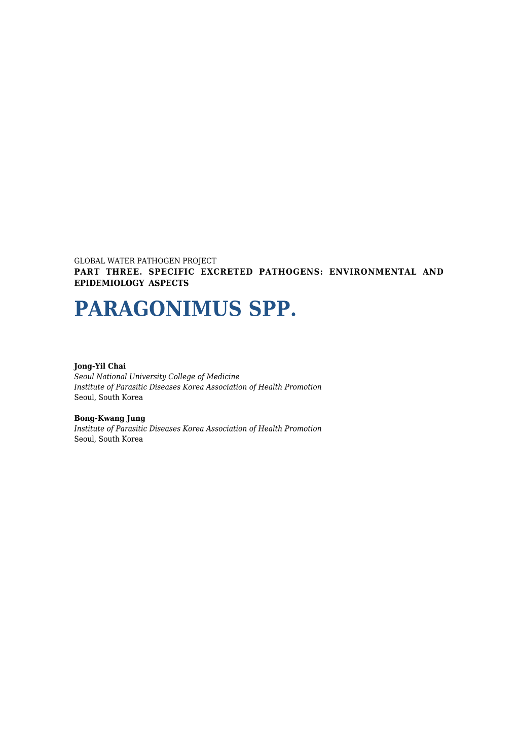 Paragonimus Spp