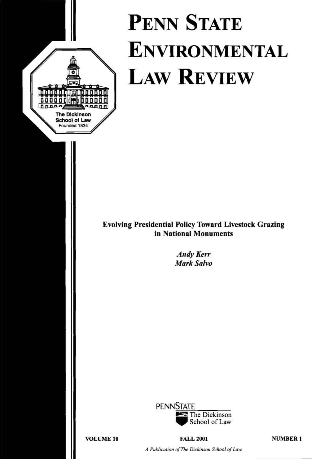 Evolving Presidential Policy Toward Livestock Grazing in National Monuments