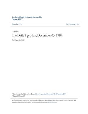The Daily Egyptian, December 05, 1994