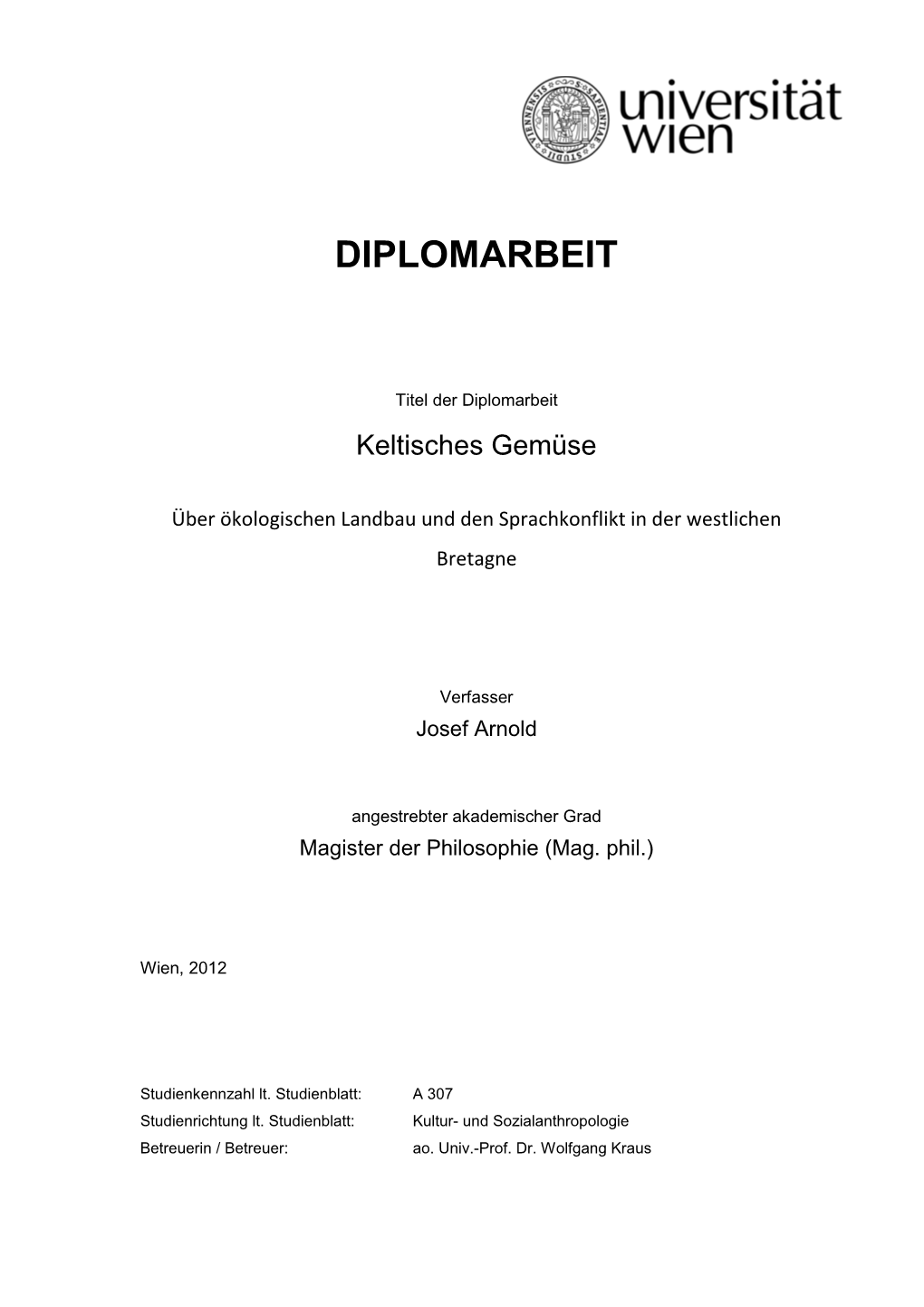 Diplomarbeit