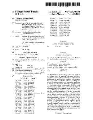 (12) United States Patent (10) Patent No.: US 7,771,707 B2 Hirsh Et Al
