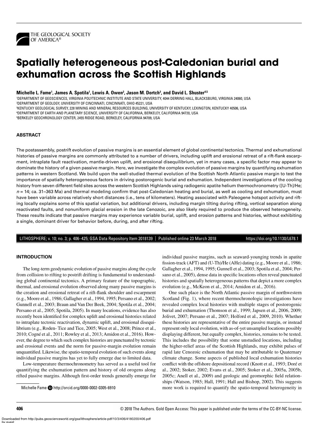 Spatially Heterogeneous Post-Caledonian Burial and Exhumation Across the Scottish Highlands