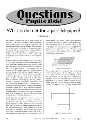 What Is the Net for a Parallelepiped?