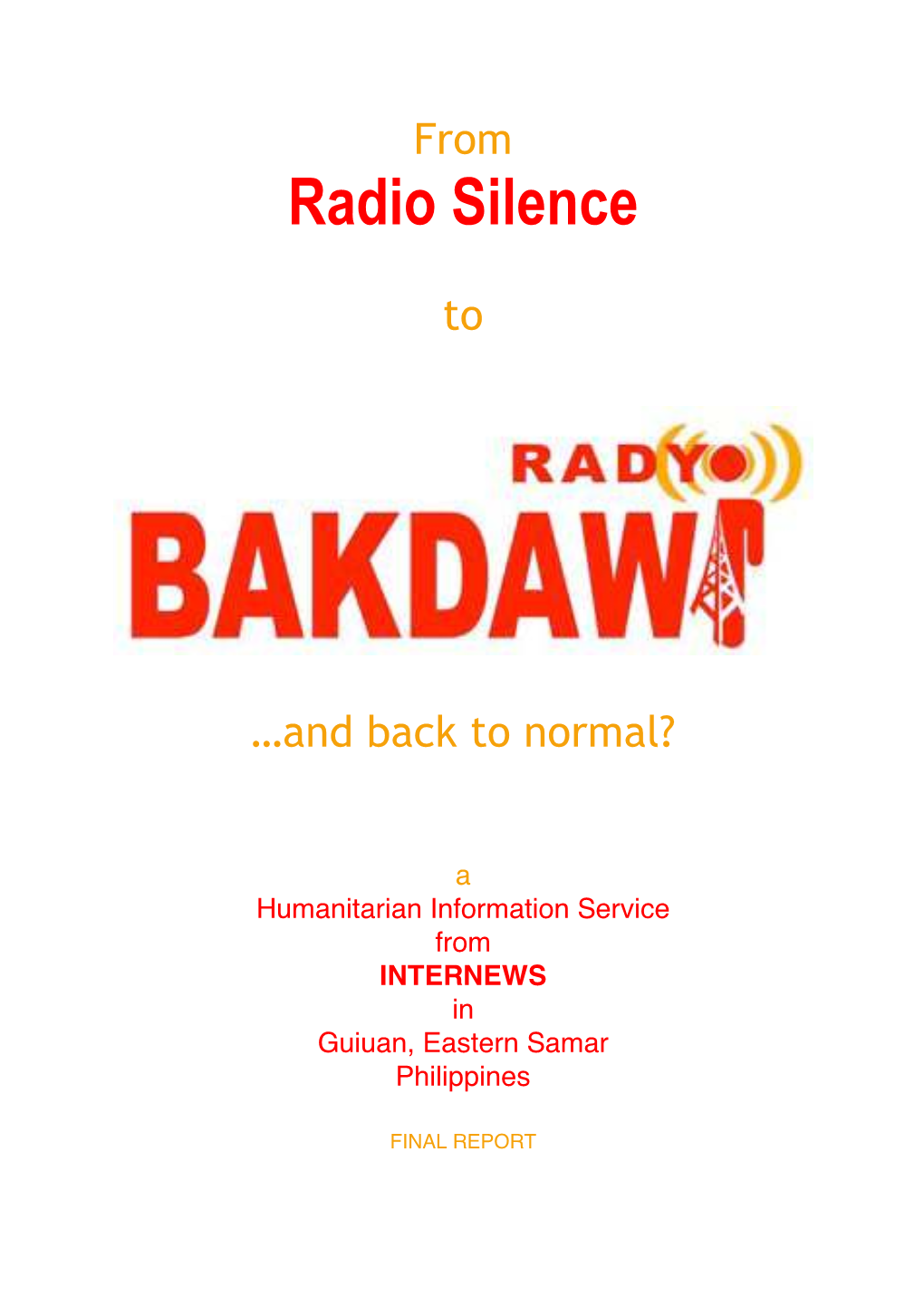 Radio Silence