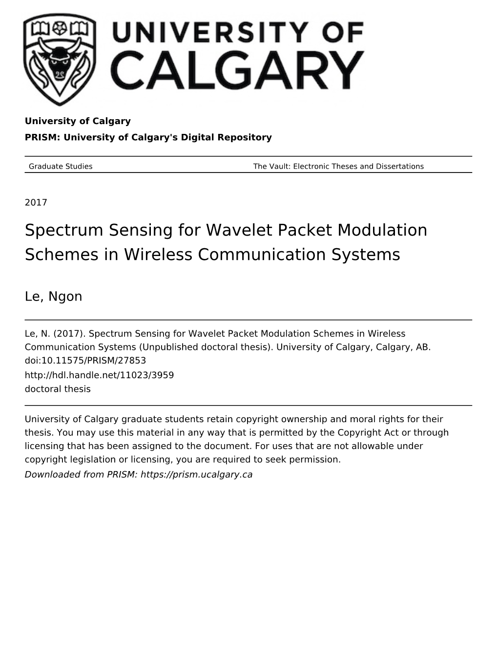 Spectrum Sensing for Wavelet Packet Modulation Schemes in Wireless Communication Systems