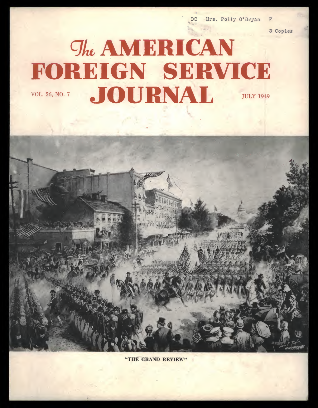 The Foreign Service Journal, July 1949