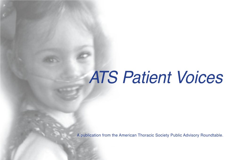 ATS Patient Voices