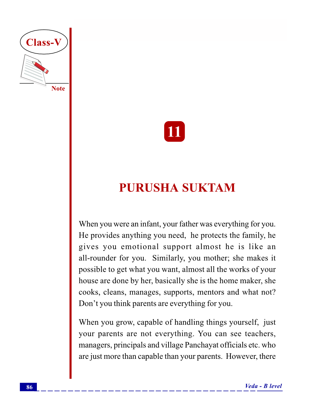 Purusha Suktam Class-V