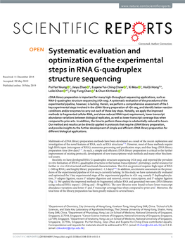 Systematic Evaluation and Optimization of the Experimental
