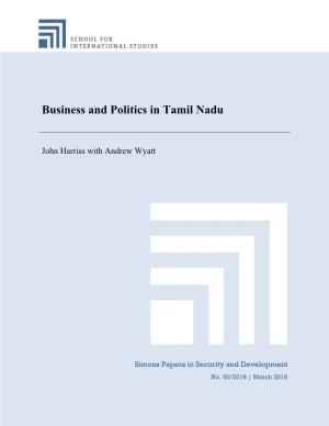 Business and Politics in Tamil Nadu