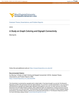 A Study on Graph Coloring and Digraph Connectivity