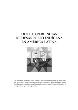 Doce Experiencias De Desarrollo Indígena En América Latina