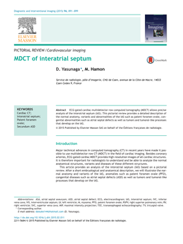 MDCT of Interatrial Septum