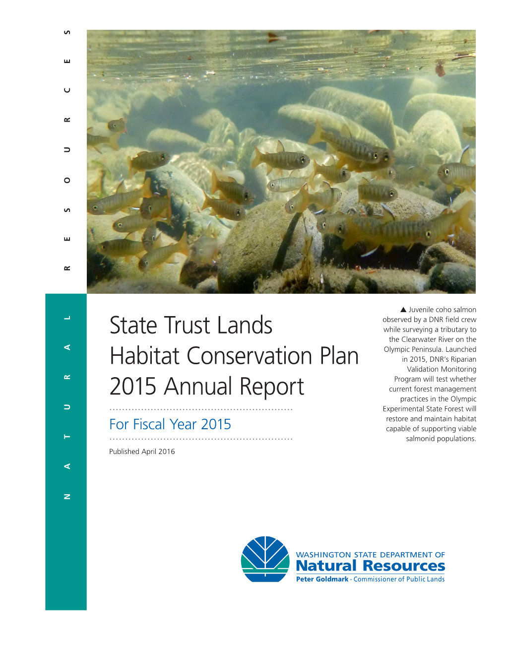 State Trust Lands Habitat Conservation Plan 2015 Annual Report