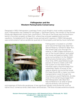 Fallingwater/Western Pennsylvania Conservancy