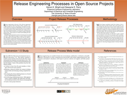 Methodology Project Release Processes Overview References