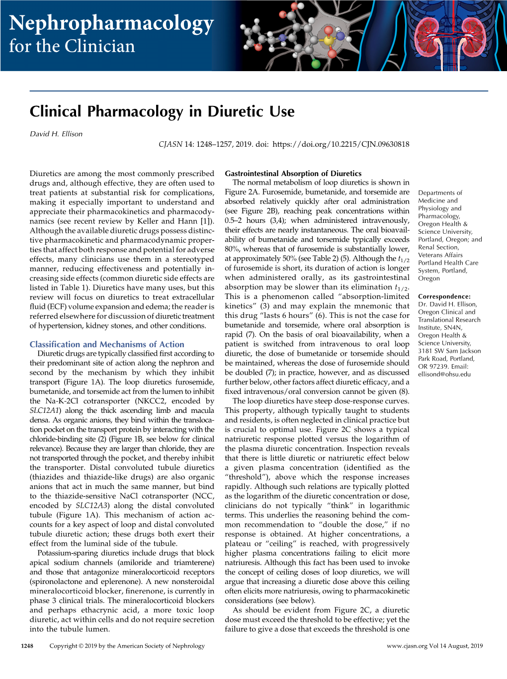 Nephropharmacology for the Clinician