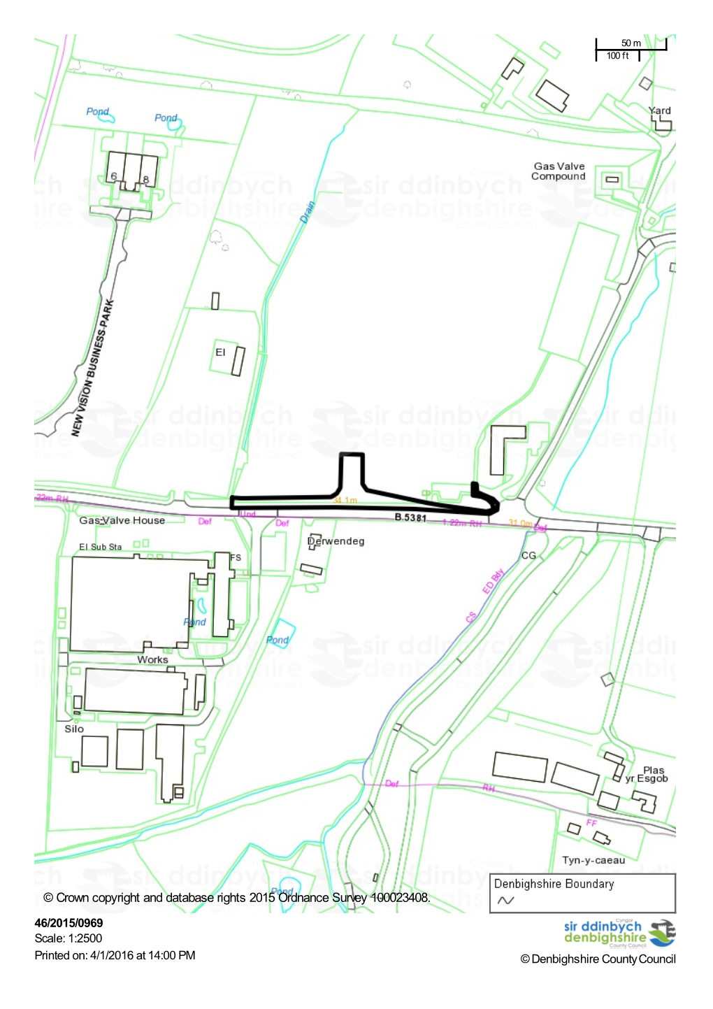 Crown Copyright and Database Rights 2015 Ordnance Survey 100023408