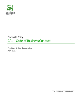 CP1 – Code of Business Conduct