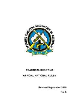 Practical Shooting SSAA Rules