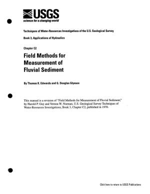 Field Methods for Measurement of Fluvial Sediment