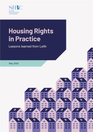 Housing Rights in Practice: Lessons Learned from Leith