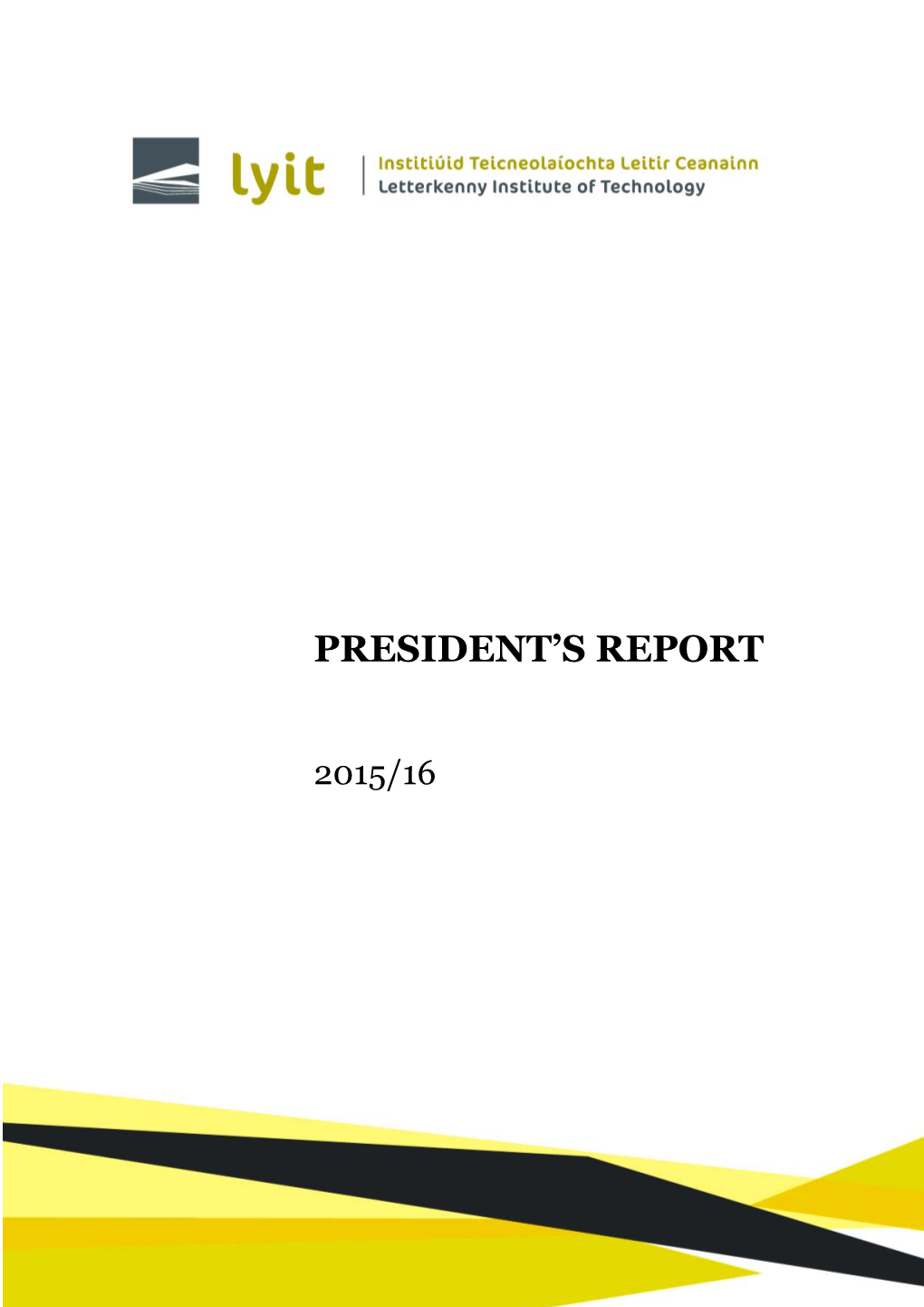 President's Report