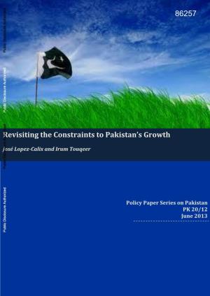 Revisiting the Constraints to Pakistan's