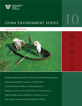 China Environment Series 10 ISSUE 10, 2008/2009 China Environm E Nt S Ri Es 10 2008/2009