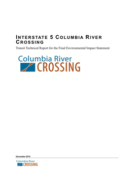 Transit Technical Report for the Final Environmental Impact Statement