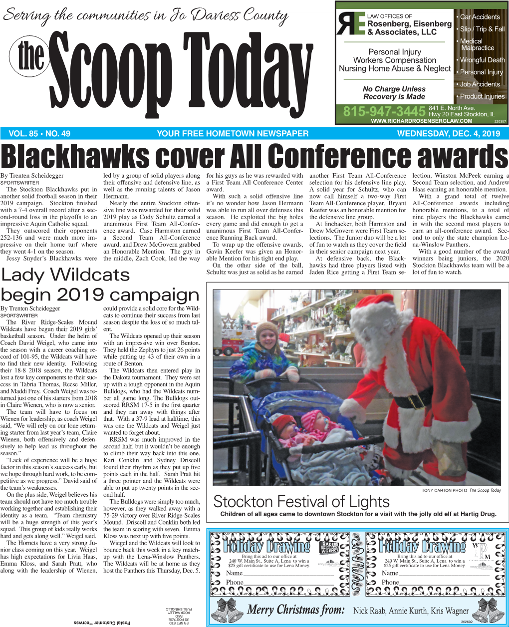 Blackhawks Cover All Conference Awards