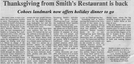 Thanksgiving from Smith's Restaurant Is Back