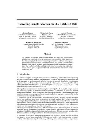 Correcting Sample Selection Bias by Unlabeled Data