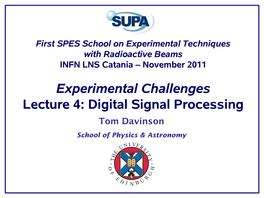 Digital Signal Processing Tom Davinson