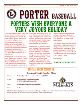 Lockport Porter Baseball