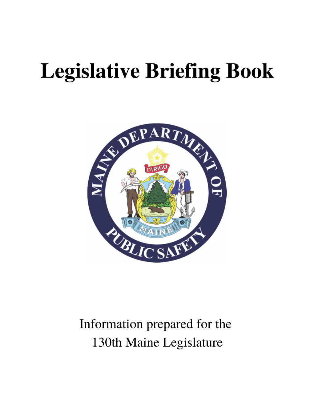 Legislative Briefing Book