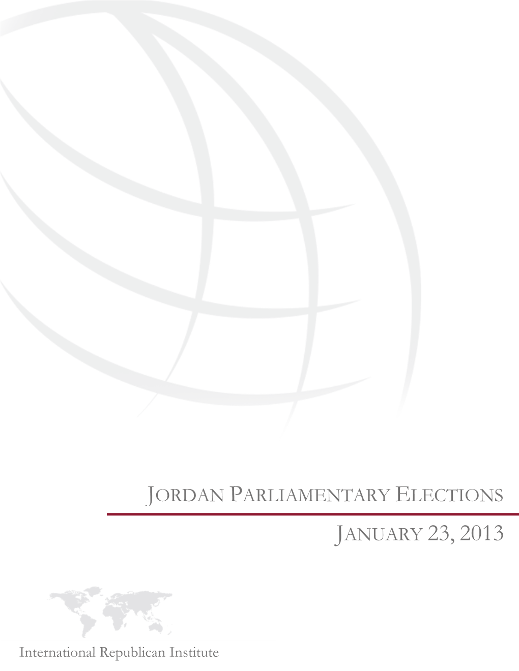 Jordan Parliamentary Elections January 23, 2013