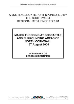 Major Flooding at Boscastle
